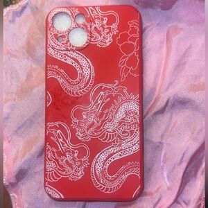 NWOT Red Dragon Phone Case